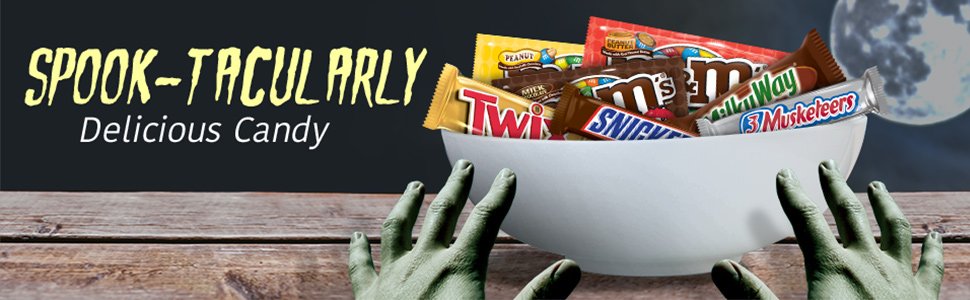 Halloween full size chocolate bars for trick or treat.